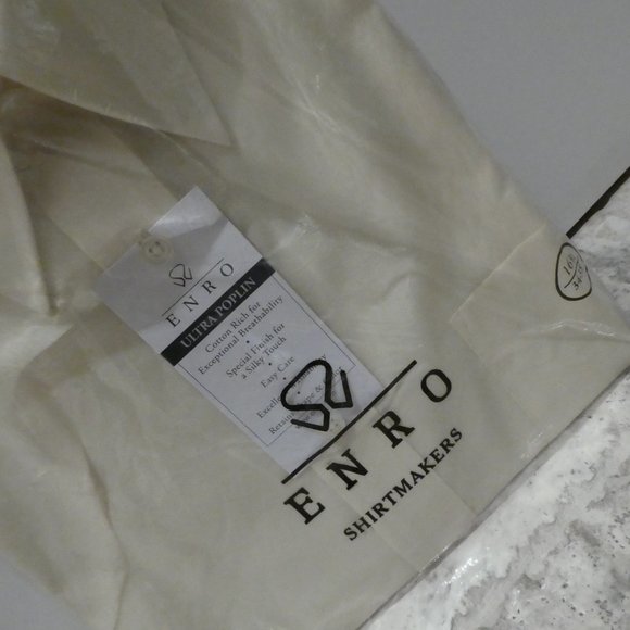 NWT Enro Ultra Poplin Dress Shirt - Picture 2 of 4